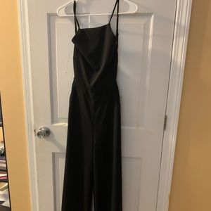 Lulus backless black jumpsuit
